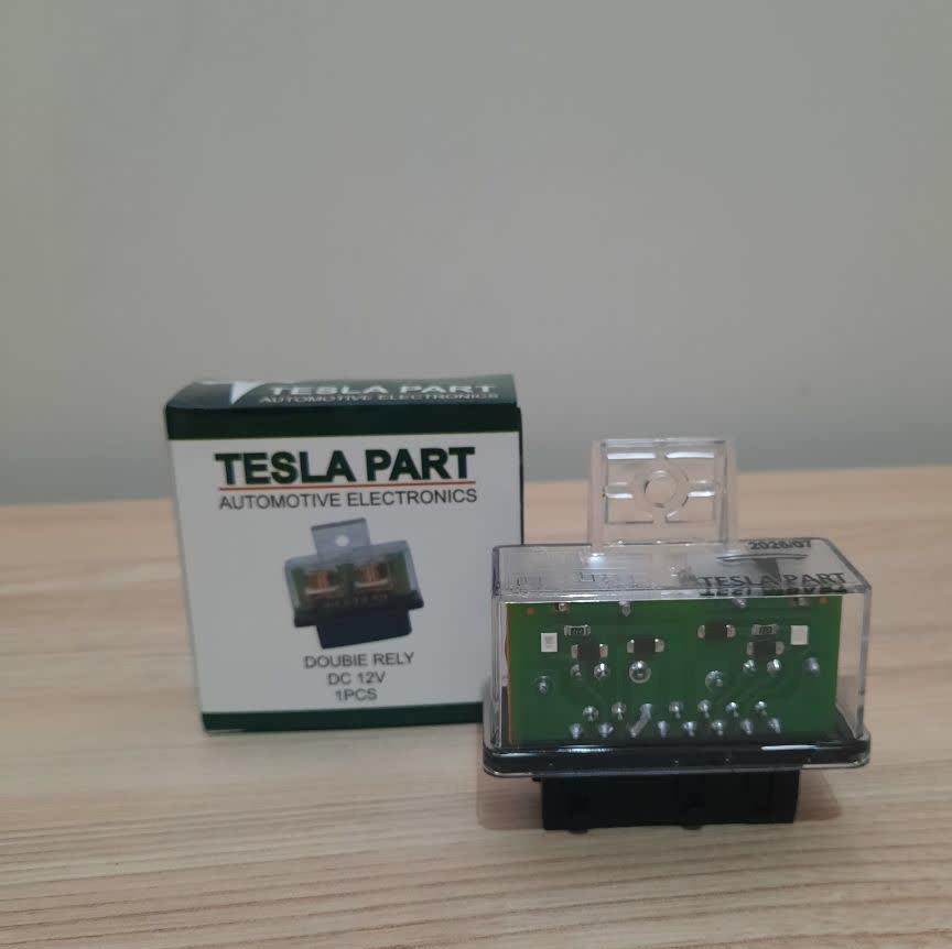 رله دوبل شیشه‌ای چراغ‌دار